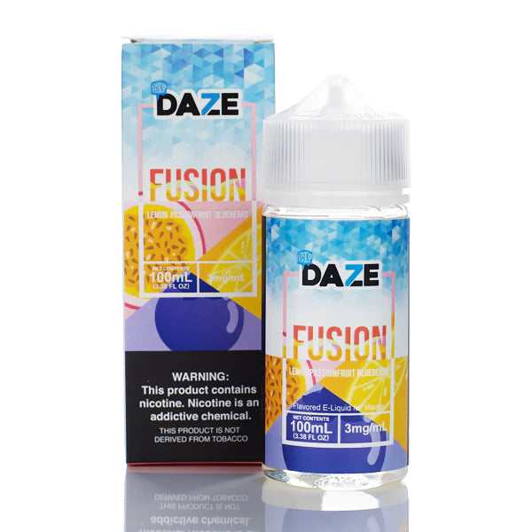 ICED LEMON PASSIONFRUIT BLUEBERRY - 7 DAZE FUSION - 100ML