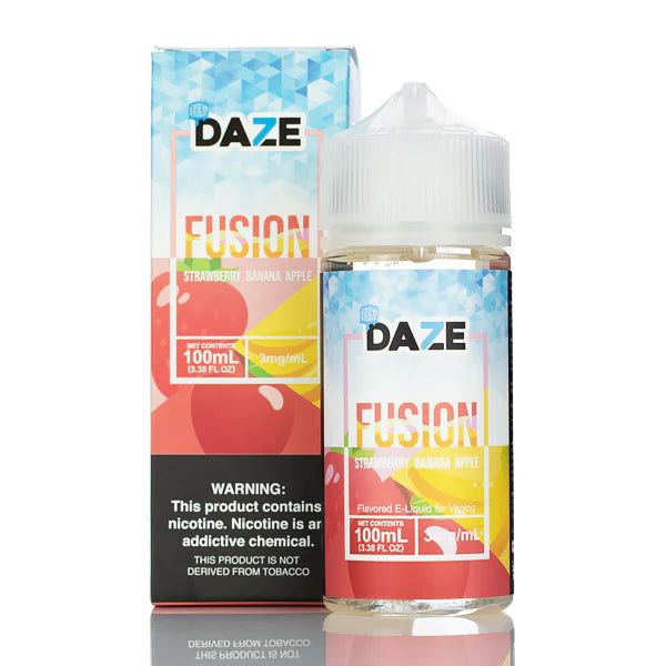 ICED STRAWBERRY BANANA APPLE - 7 DAZE FUSION - 100ML
