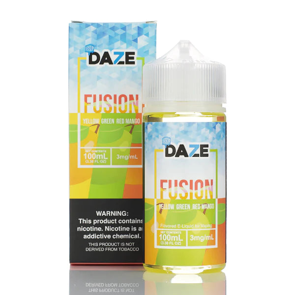 ICED YELLOW GREEN RED MANGO - 7 DAZE FUSION - 100ML