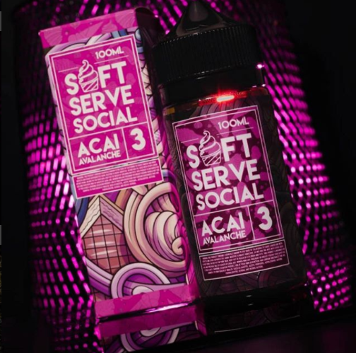 SOFT SERVE SOCIAL - ACAI AVALANCHE E-LIQUID 100ML - THE VAPE SITE