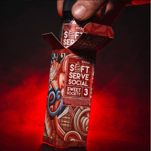 SOFT SERVE SOCIAL - SWEET SOCIETY E-LIQUID 100ML - THE VAPE SITE