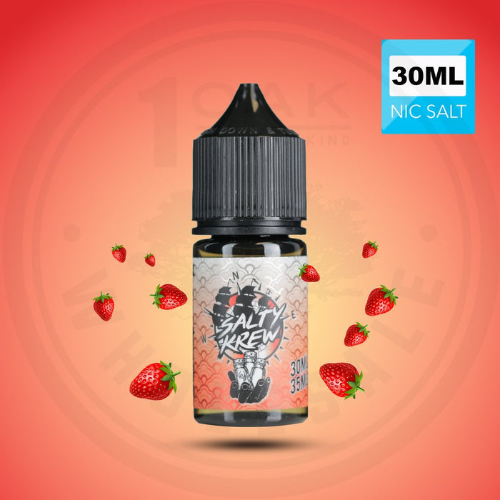 SALTY KREW SALT E-LIQUID - STRAWBERRY SEA SALT 30ML - THE VAPE SITE