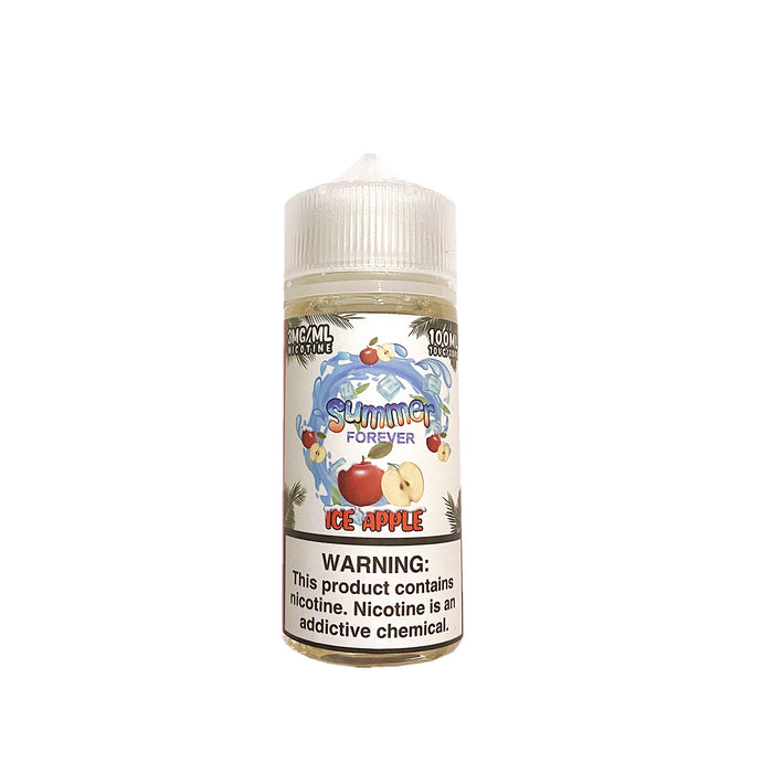 SUMMER FOREVER E-LIQUID - ICE APPLE 100ML - THE VAPE SITE
