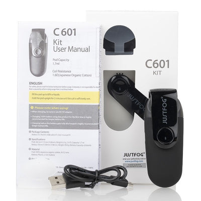 JUSTFOG C601 ULTRA PORTABLE POD SYSTEM - THE VAPE SITE