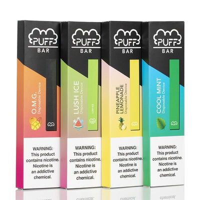 PUFF BAR DISPOSABLE POD DEVICE IN STOCK - THE VAPE SITE